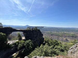 Sprawling Bohemian Switzerland with Pravcicka Gate in the background