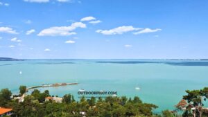 Observation deck overlooking Lake Balaton