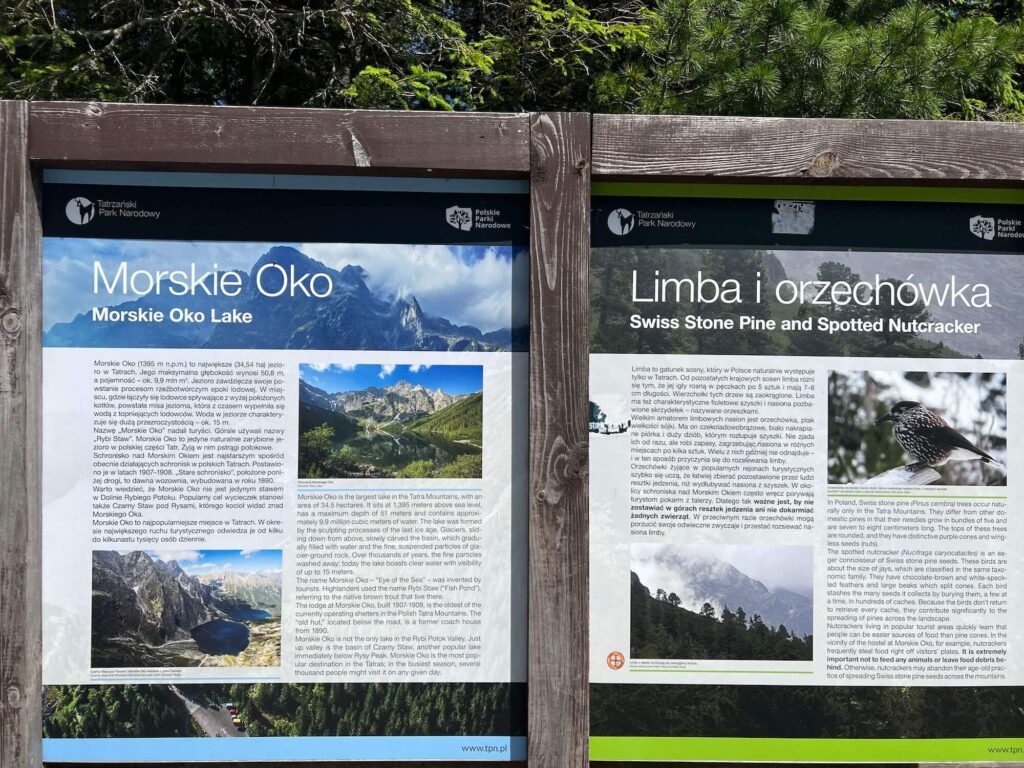 Morskie Oko signboard, Poland