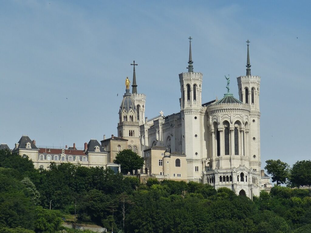 Basilica of Notre-Dame de Fourviere in Lyon