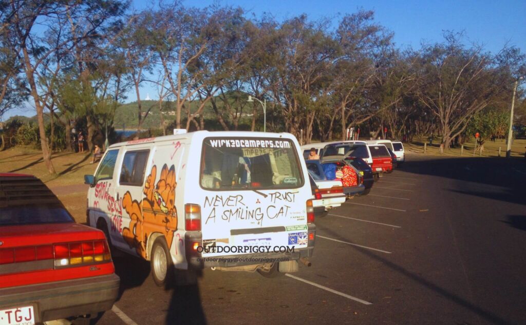 carpark in Byron Bay, Australia