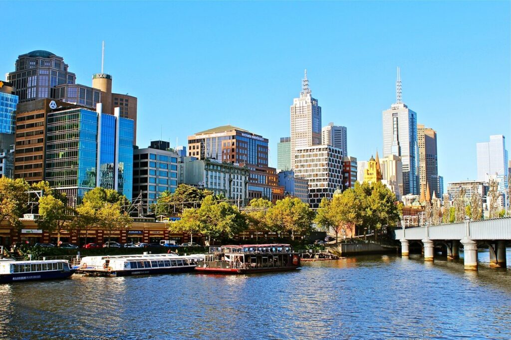 Melbourne city image downloaded from Pixabay