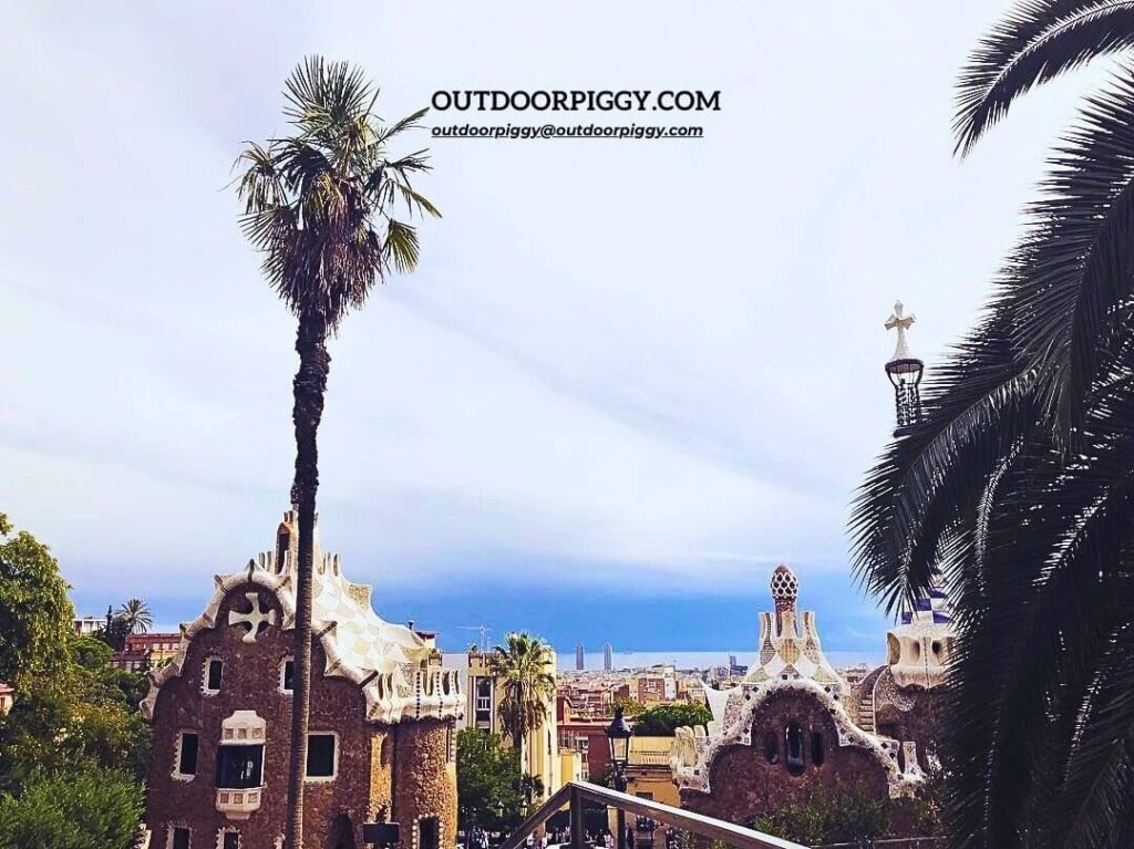 Panoramic view of Spain from Park Güell